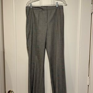 Escada Black and White Glen Plaid Trousers